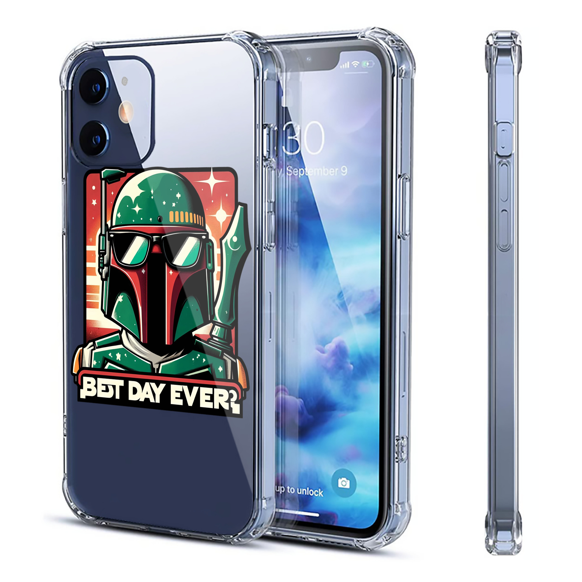 （画像用） スター・ウォーズ Star Wars 【iPhone 12シリーズ対応】透明スマホケース（クリアソフトケース）